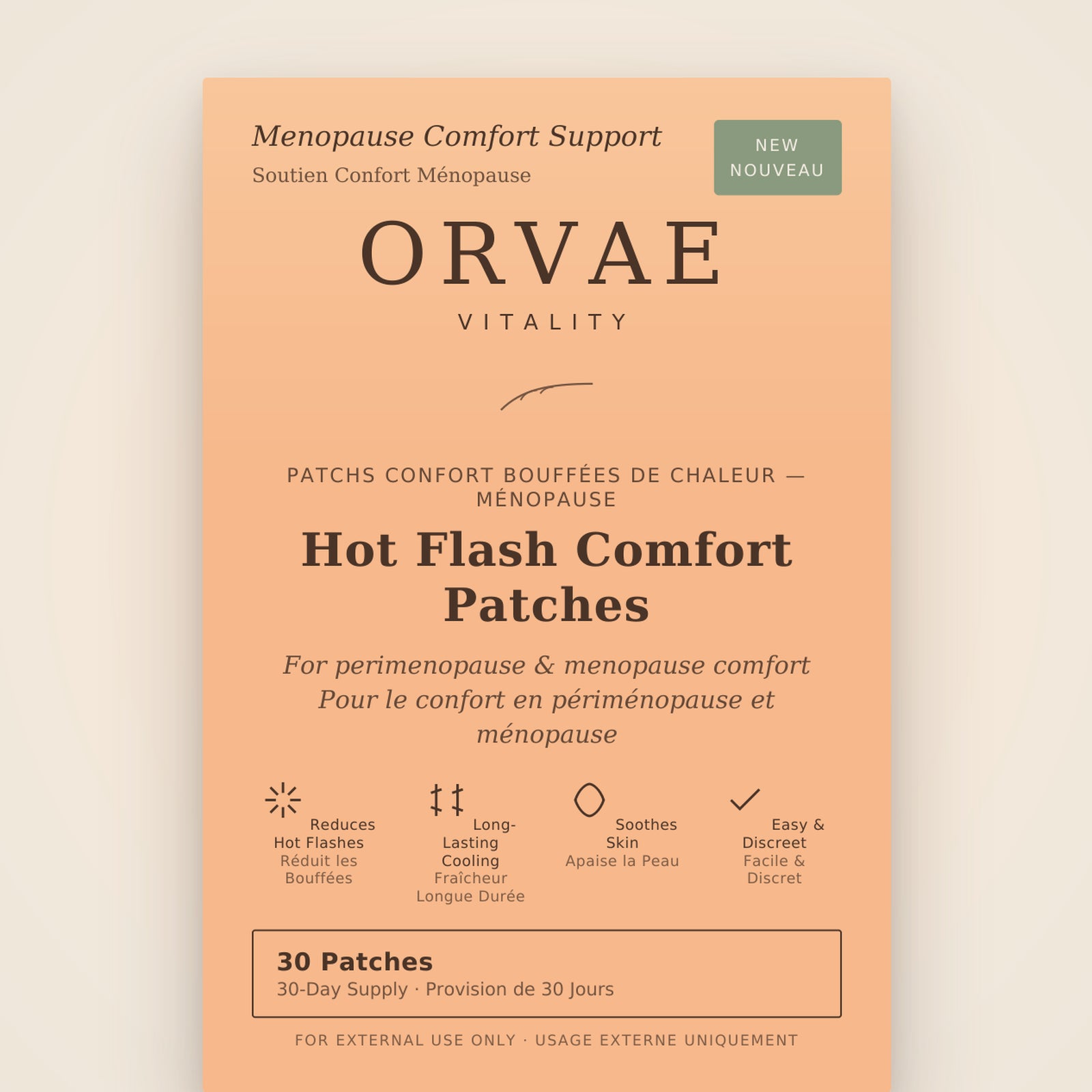Patch Bouffées de Chaleur Orvae Vitality